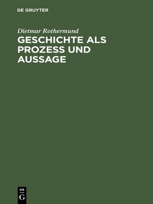 cover image of Geschichte als Prozess und Aussage